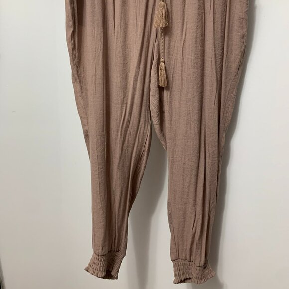 New York & Company (SoHo) Sand Linen Shirt and Jogger Set, XL NWT - Picture 6 of 10
